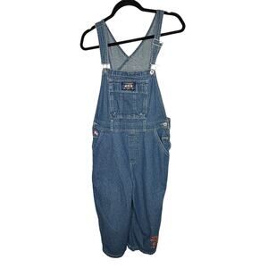 Disney Winnie the Pooh Bear Vintage Carpender Embroidered Overalls Cotton Medium